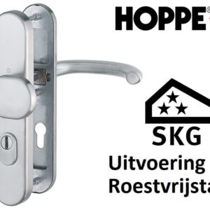 Langschild Veiligheidsbeslag Rvs Hoppe Marseille- Greep/Kruk Roestvrijstaal